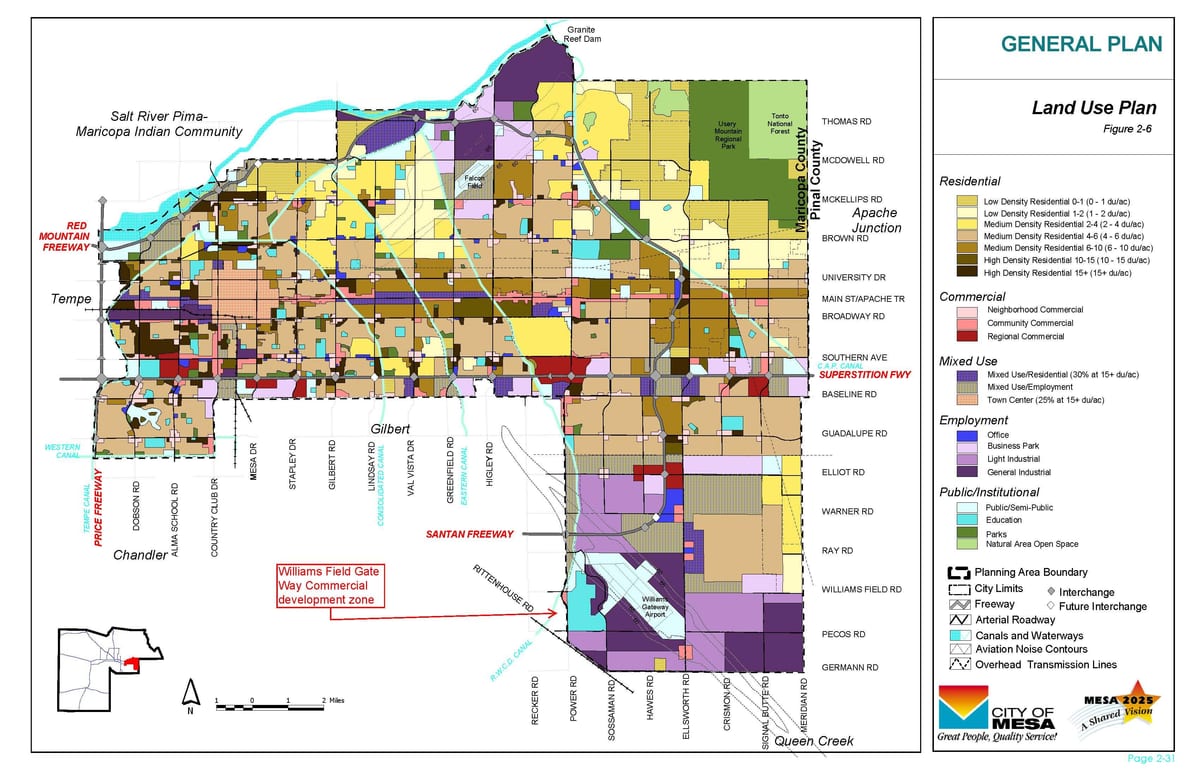 Phoenix, az mapa de zonificación