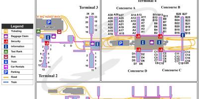 Mapa de Phoenix sky harbor aeropuerto