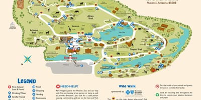 Mapa de Phoenix Zoo
